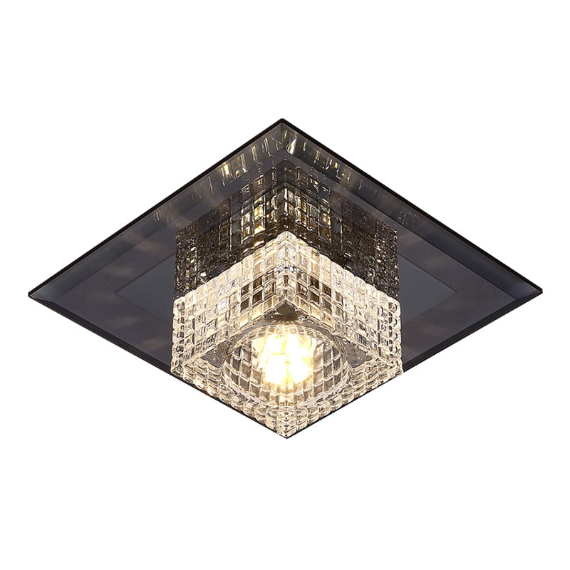 Lampada da soffitto geometrica per montaggio a incasso Plafoniera moderna per montaggio a incasso con foro da 3 '' dia