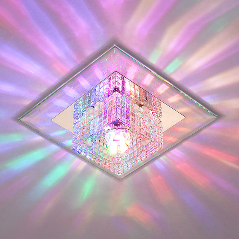 Lampada da soffitto geometrica per montaggio a incasso Plafoniera moderna per montaggio a incasso con foro da 3 '' dia