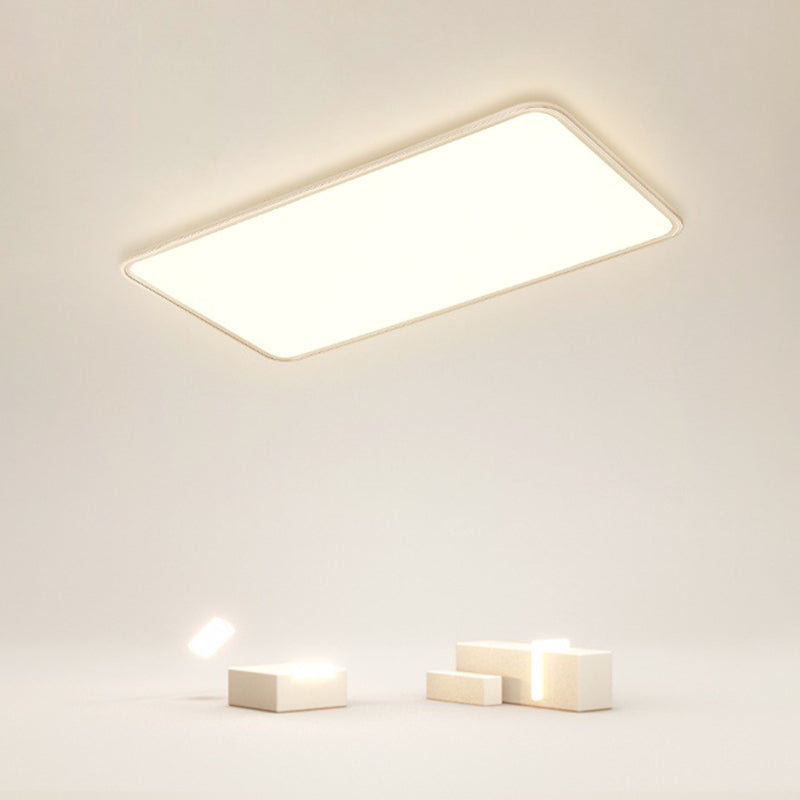 Moderne geometrische vorm plafondlamp acryl 1-lichts plafondlamp in wit