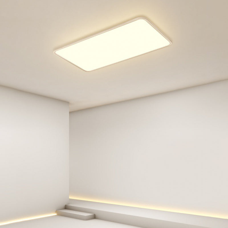 Moderne geometrische vorm plafondlamp acryl 1-lichts plafondlamp in wit