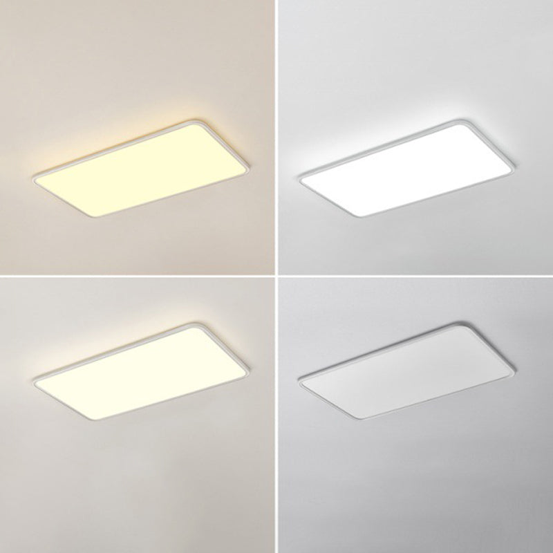 Moderne geometrische vorm plafondlamp acryl 1-lichts plafondlamp in wit
