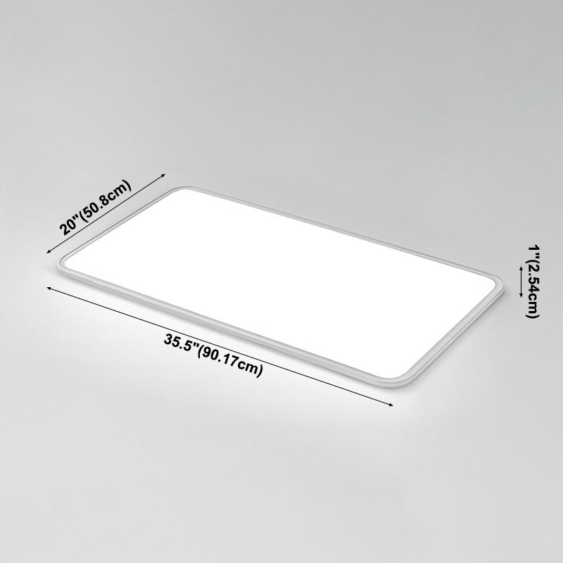 Moderne geometrische vorm plafondlamp acryl 1-lichts plafondlamp in wit