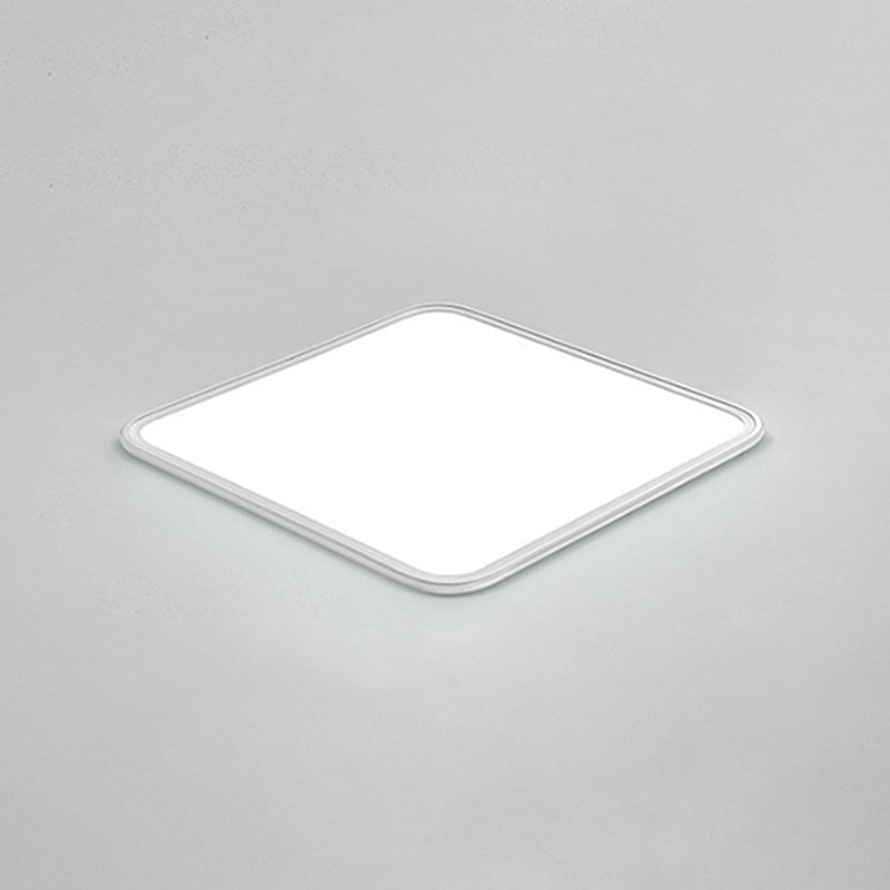 Moderne geometrische vorm plafondlamp acryl 1-lichts plafondlamp in wit