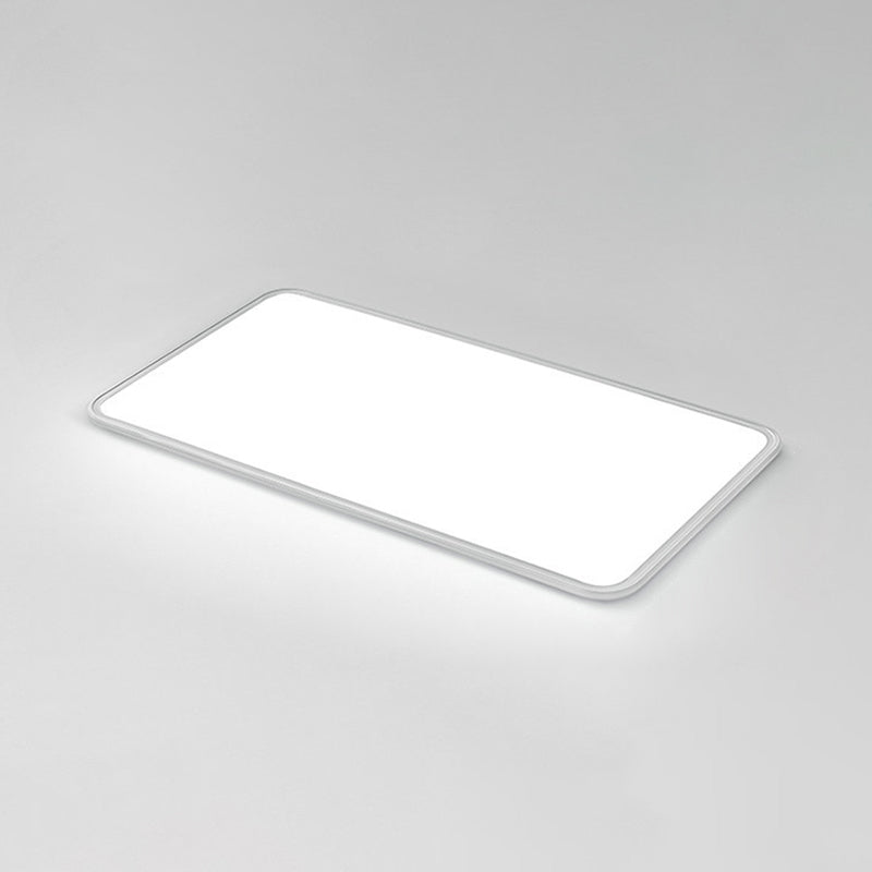 Moderne geometrische vorm plafondlamp acryl 1-lichts plafondlamp in wit