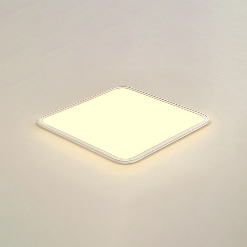Moderne geometrische vorm plafondlamp acryl 1-lichts plafondlamp in wit