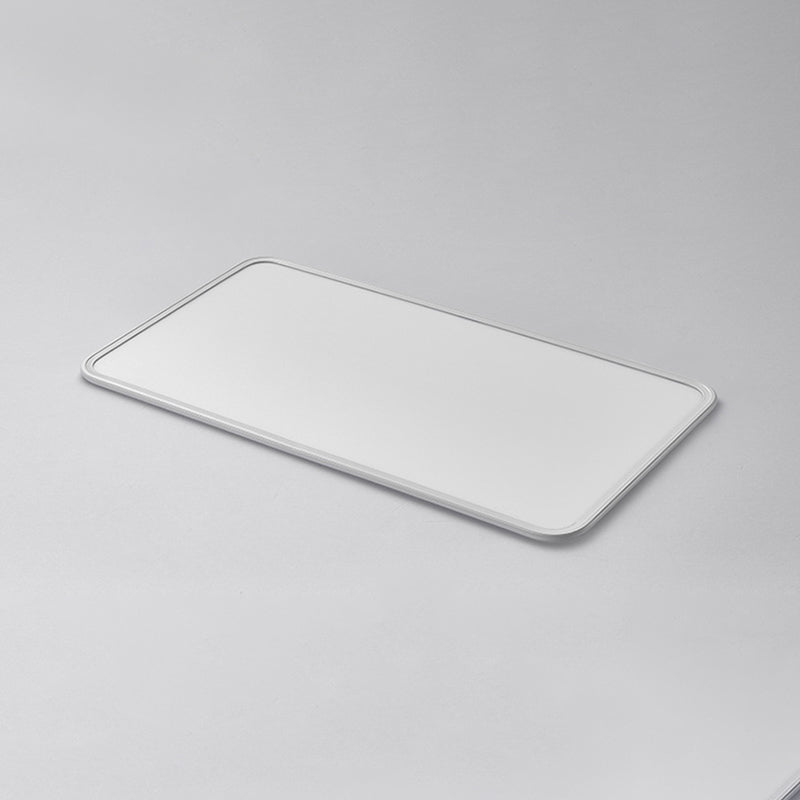 Moderne geometrische vorm plafondlamp acryl 1-lichts plafondlamp in wit