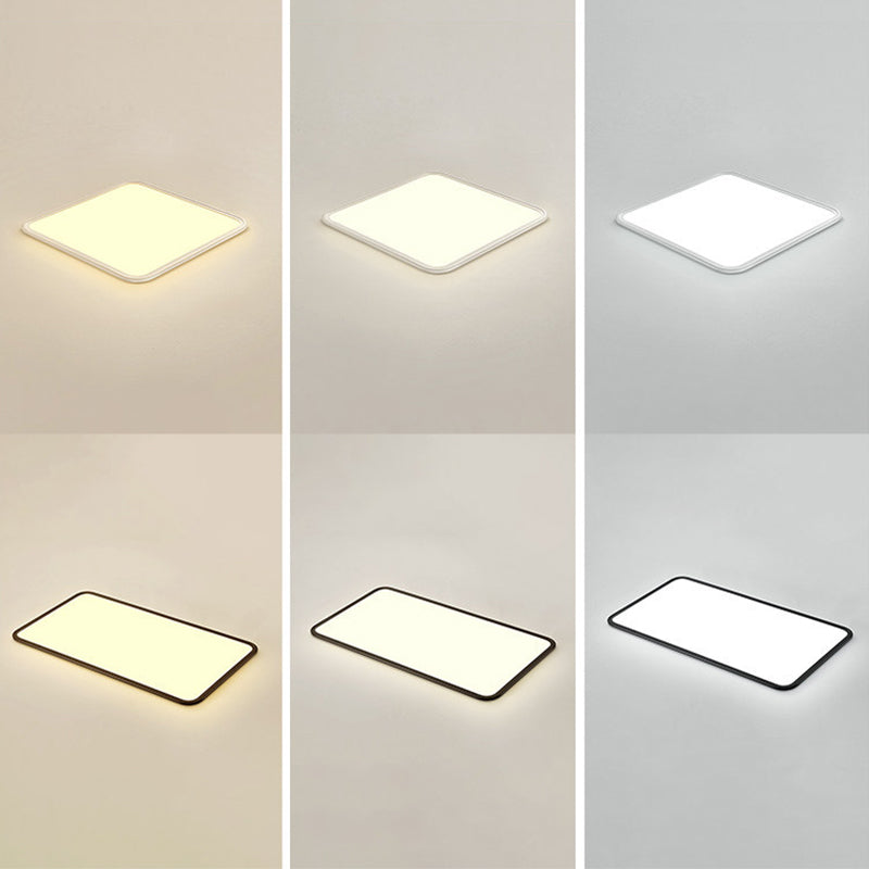 Moderne geometrische vorm plafondlamp acryl 1-lichts plafondlamp in wit
