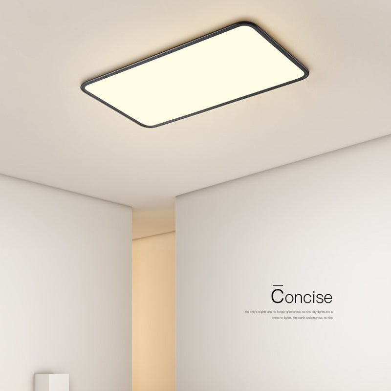 Moderne geometrische vorm plafondlamp acryl 1-lichts plafondlamp in wit