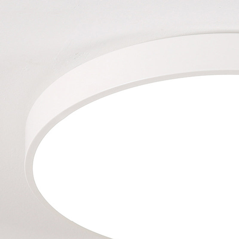 Lámpara de techo LED de forma redonda, acrílico moderno, 1 luz, montaje empotrado para sala de estar