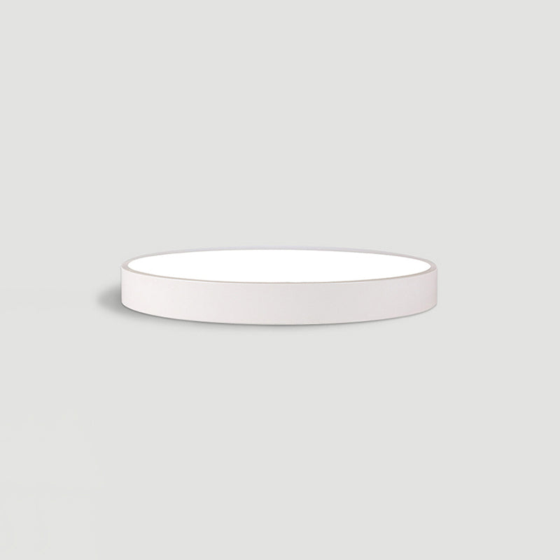 Lámpara de techo LED de forma redonda, acrílico moderno, 1 luz, montaje empotrado para sala de estar