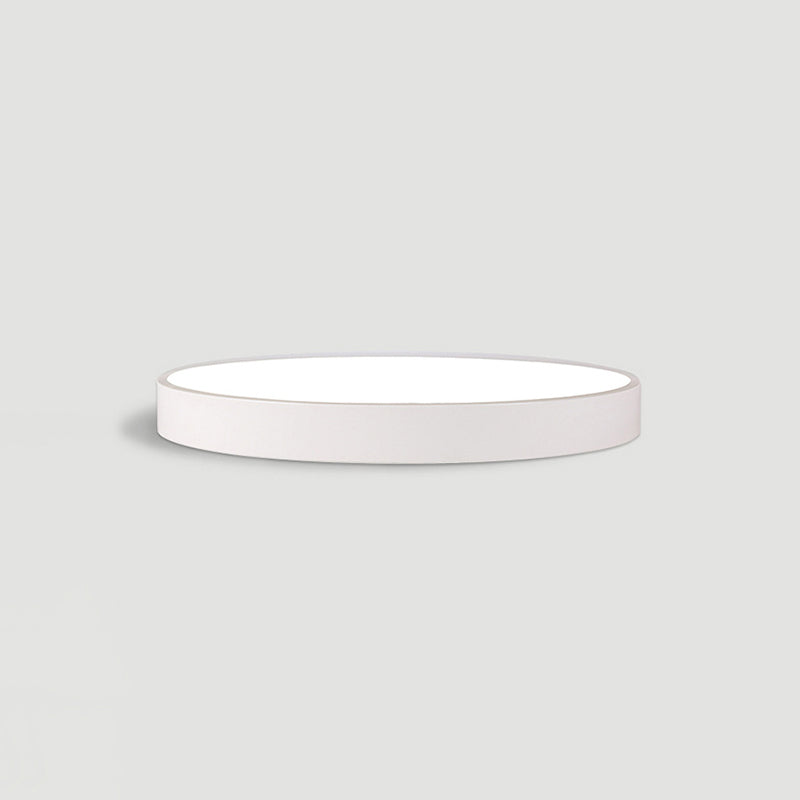 Lámpara de techo LED de forma redonda, acrílico moderno, 1 luz, montaje empotrado para sala de estar