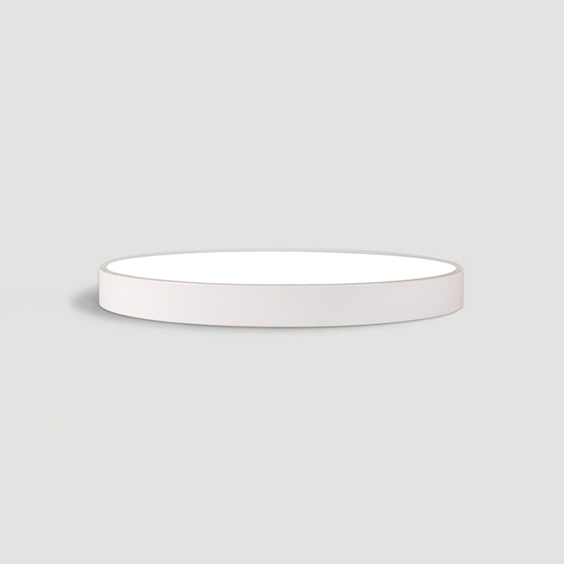 Lámpara de techo LED de forma redonda, acrílico moderno, 1 luz, montaje empotrado para sala de estar