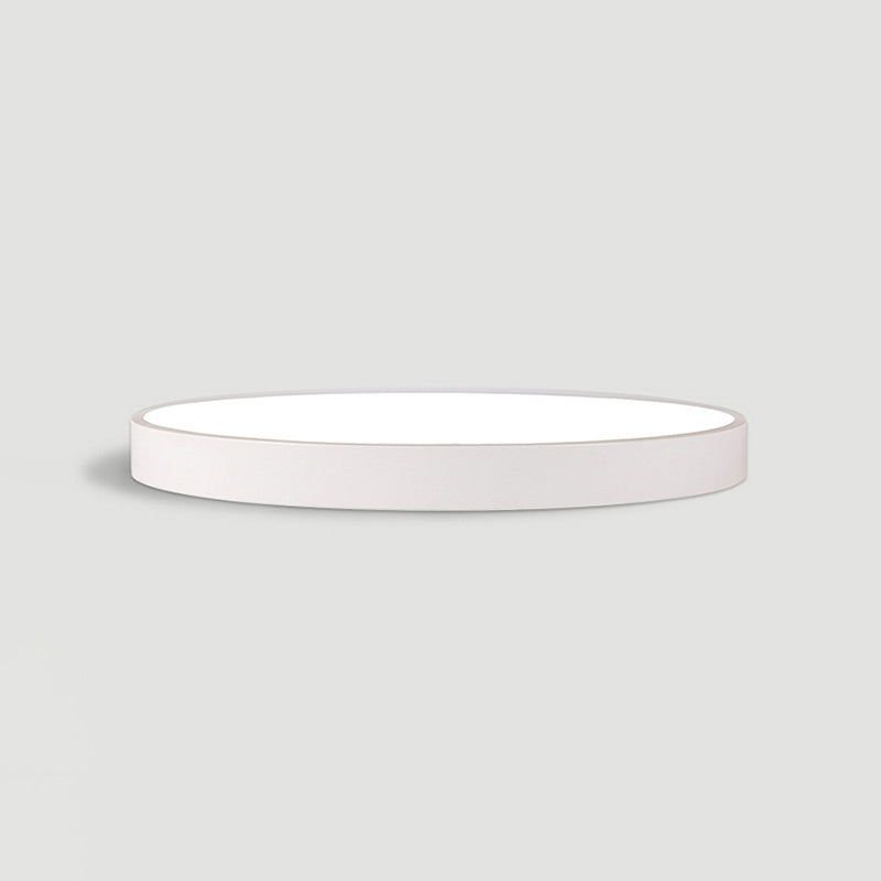 Lámpara de techo LED de forma redonda, acrílico moderno, 1 luz, montaje empotrado para sala de estar