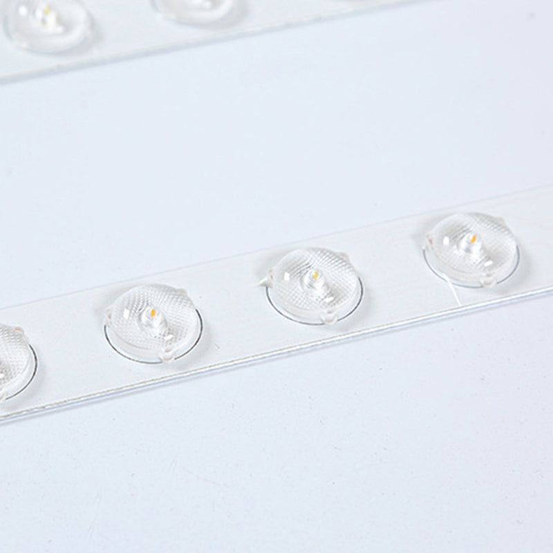Lámpara de techo LED de forma redonda, acrílico moderno, 1 luz, montaje empotrado para sala de estar