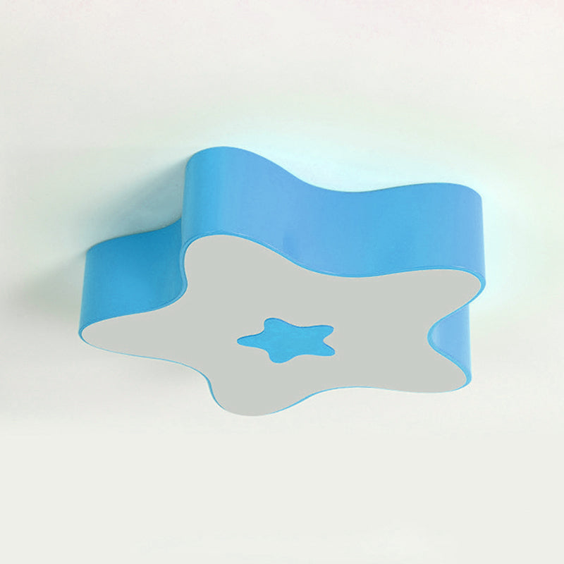 Pentagramma Forma LED Lampada da Soffitto Acrilico Moderno 1 Luce Flush Mount per Classroom