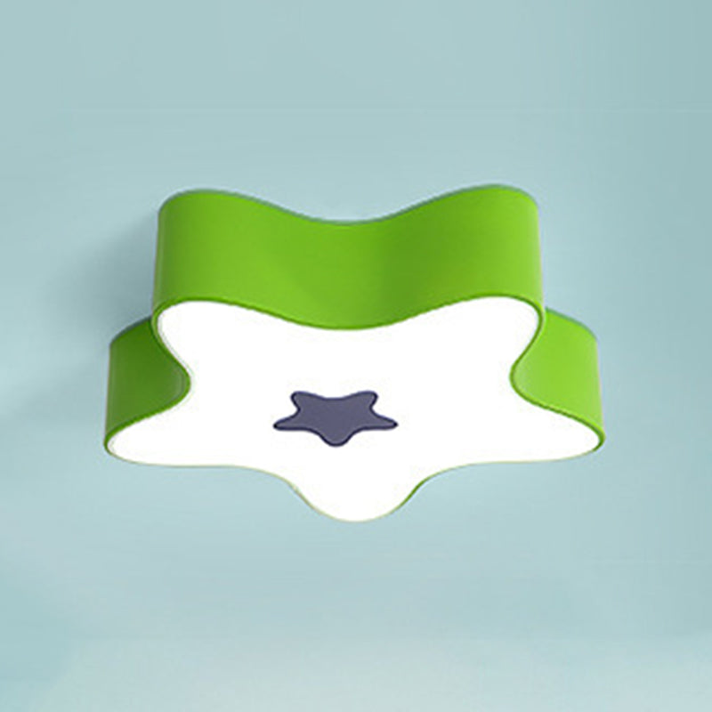 Pentagramma Forma LED Lampada da Soffitto Acrilico Moderno 1 Luce Flush Mount per Classroom