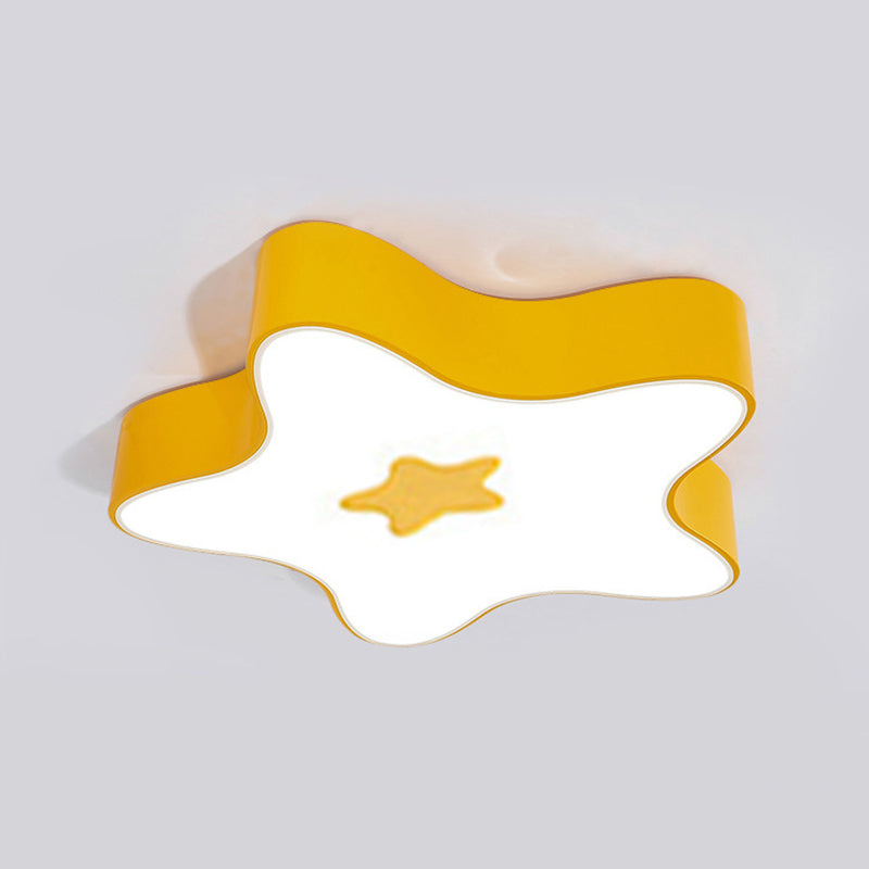 Pentagramma Forma LED Lampada da Soffitto Acrilico Moderno 1 Luce Flush Mount per Classroom