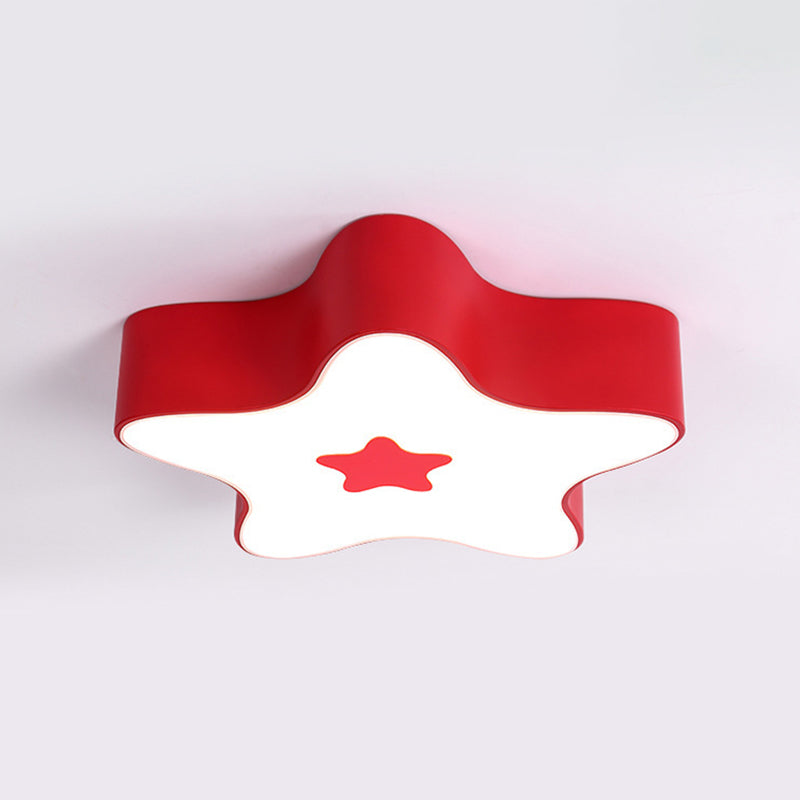 Pentagramma Forma LED Lampada da Soffitto Acrilico Moderno 1 Luce Flush Mount per Classroom