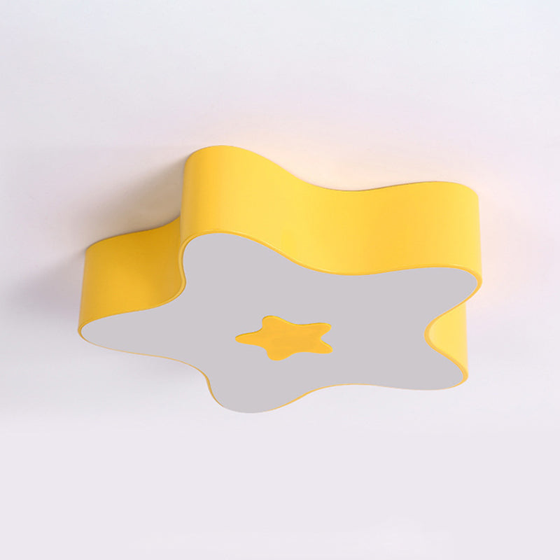 Pentagramma Forma LED Lampada da Soffitto Acrilico Moderno 1 Luce Flush Mount per Classroom