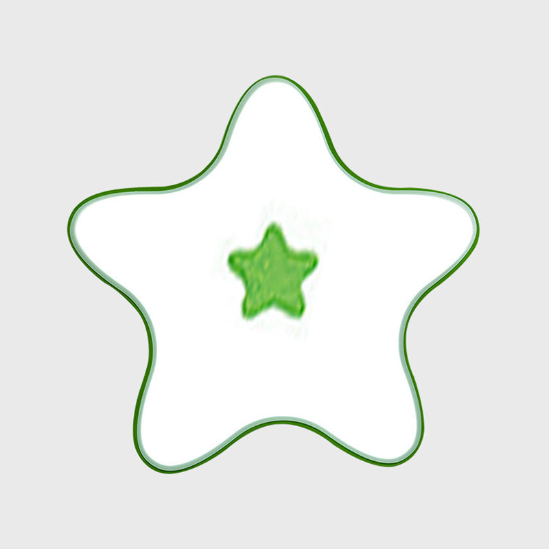 Pentagramma Forma LED Lampada da Soffitto Acrilico Moderno 1 Luce Flush Mount per Classroom