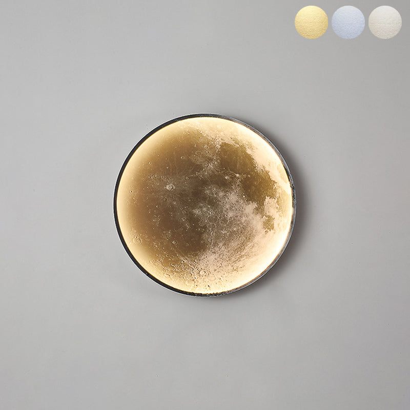 Lampada montata a parete rotonda moderna 1 Pronzo della parete a monte leggera con tonalità acrilica