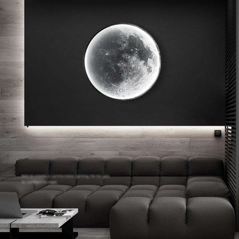 Lampada montata a parete rotonda moderna 1 Pronzo della parete a monte leggera con tonalità acrilica