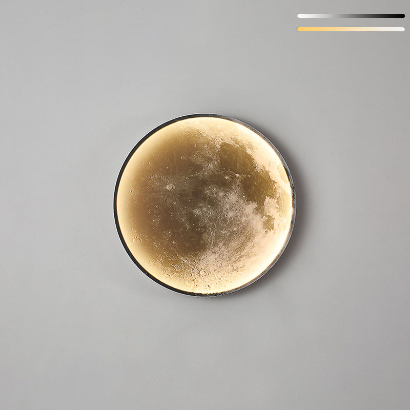 Lampada montata a parete rotonda moderna 1 Pronzo della parete a monte leggera con tonalità acrilica