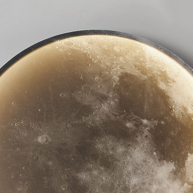 Lampada montata a parete rotonda moderna 1 Pronzo della parete a monte leggera con tonalità acrilica