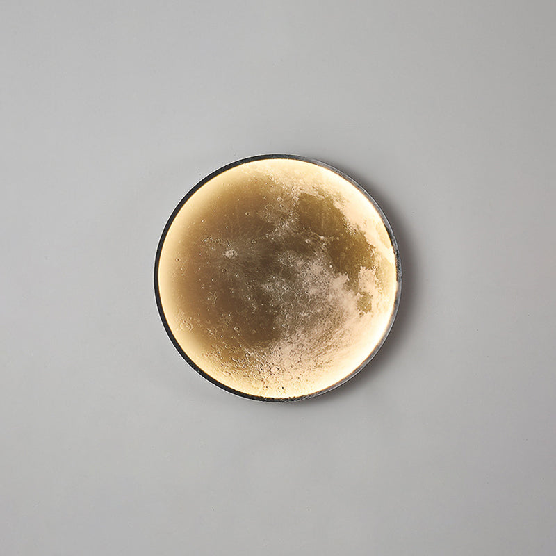 Lampada montata a parete rotonda moderna 1 Pronzo della parete a monte leggera con tonalità acrilica