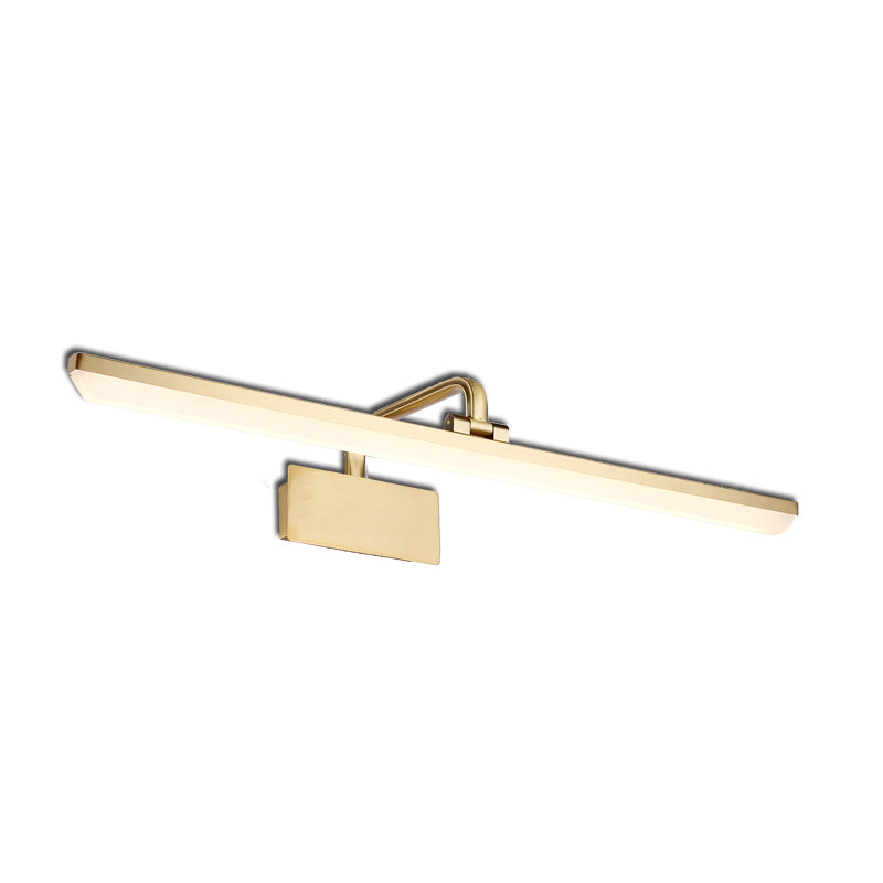 Linear Wall Sconce Lighting Modern Metal 1 Light Sconce Light in Gold