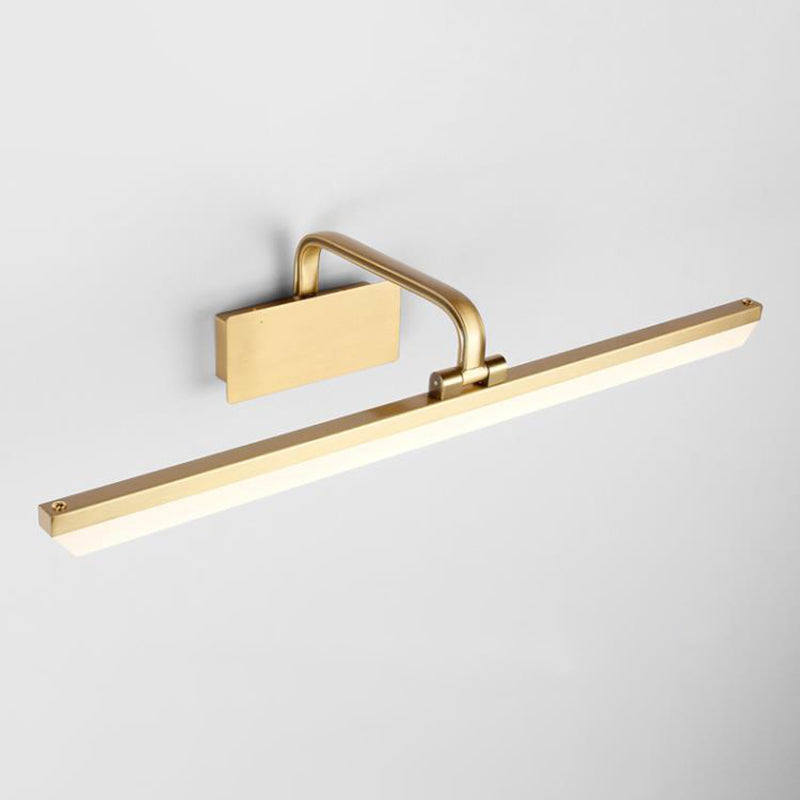 Linear Wall Sconce Lighting Modern Metal 1 Light Sconce Light in Gold