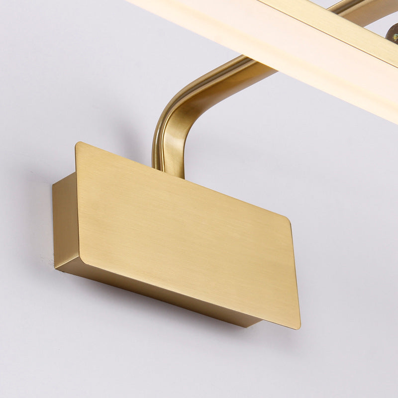 Linear Wall Sconce Lighting Modern Metal 1 Light Sconce Light in Gold