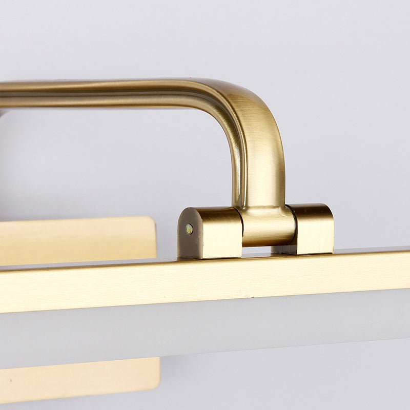 Linear Wall Sconce Lighting Modern Metal 1 Light Sconce Light in Gold