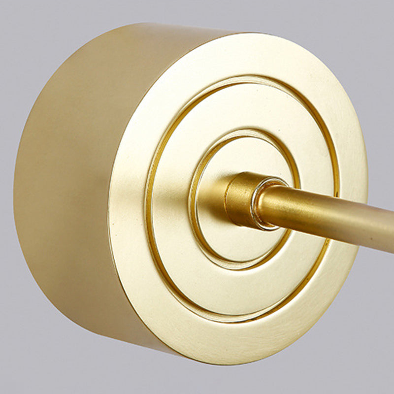 Linear Wall Light Fixture Modern Metal 1 Light Sconce Light in Gold