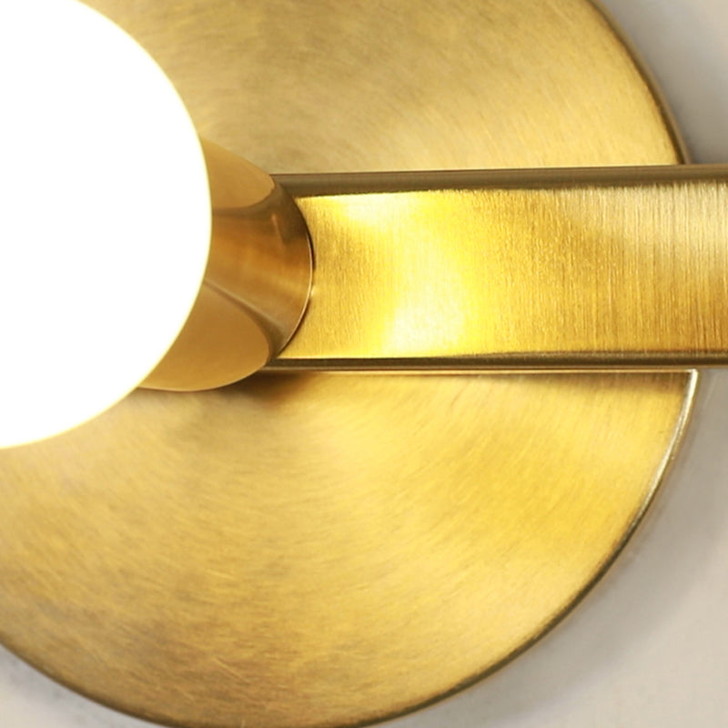 Modern Wall Light Fixture Linear Metal Sconce Light in Gold Finish