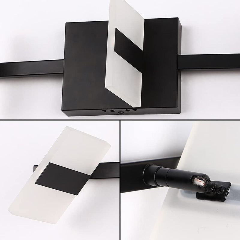 Geometric Wall Sconce Lighting Modern Metal Wall Light Fixture with Acrylic Shade