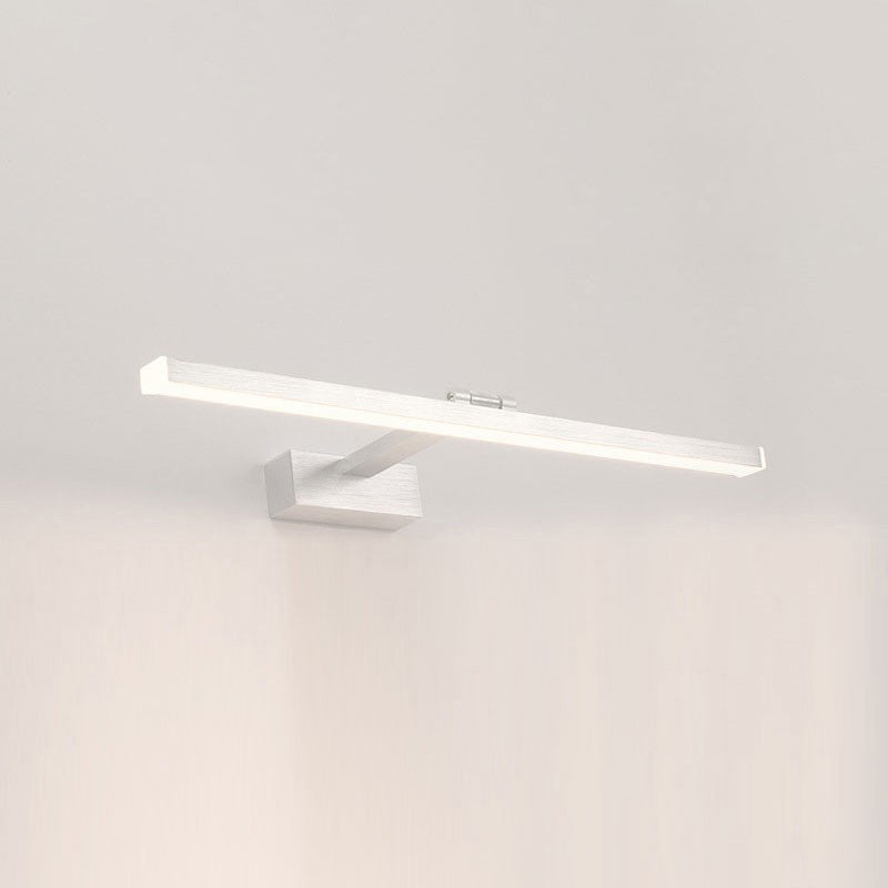 Illuminazione a parete lineare illuminazione moderna in metallo 1 luce sconde con ombra acrilica