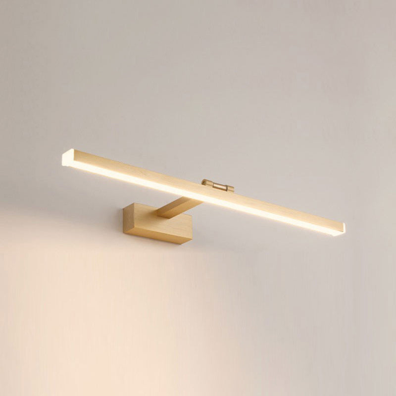 Illuminazione a parete lineare illuminazione moderna in metallo 1 luce sconde con ombra acrilica