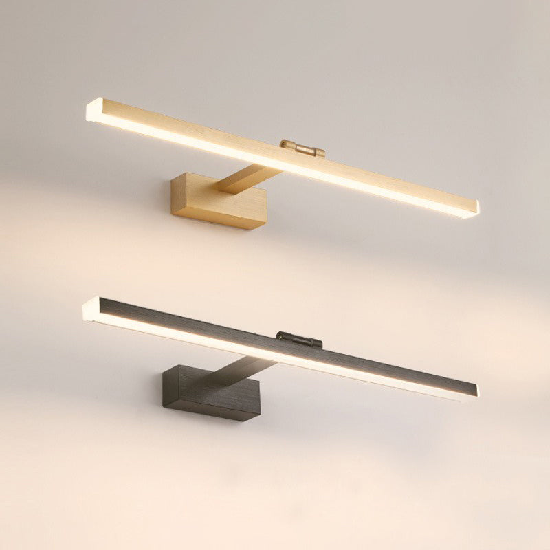 Illuminazione a parete lineare illuminazione moderna in metallo 1 luce sconde con ombra acrilica