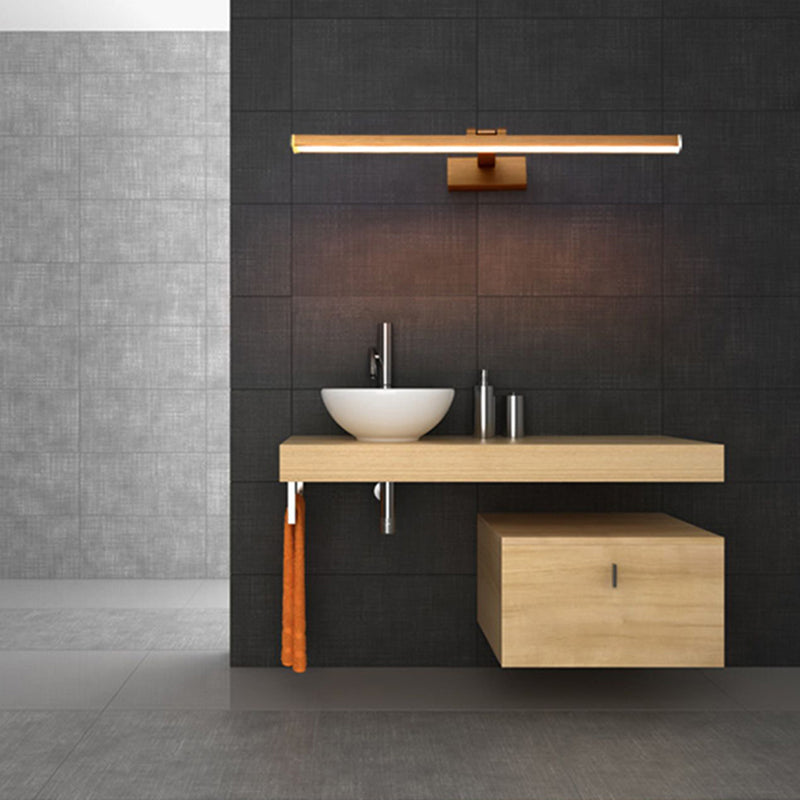 Illuminazione a parete lineare illuminazione moderna in metallo 1 luce sconde con ombra acrilica