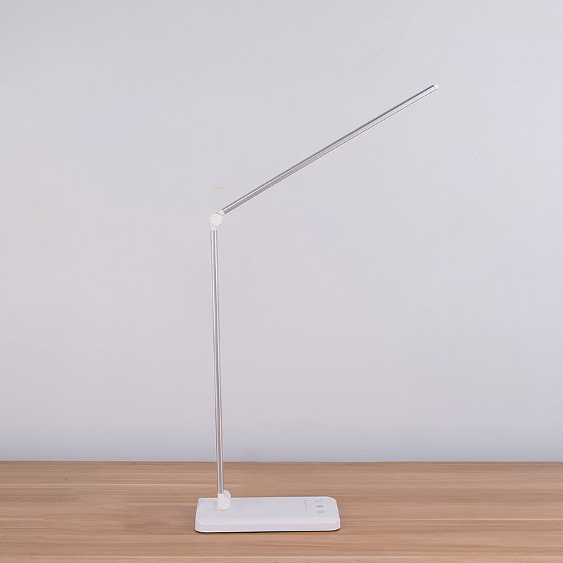 Lámpara de mesa USB con control táctil, Luz de mesa LED de plegado de tareas de metal para dormitorio