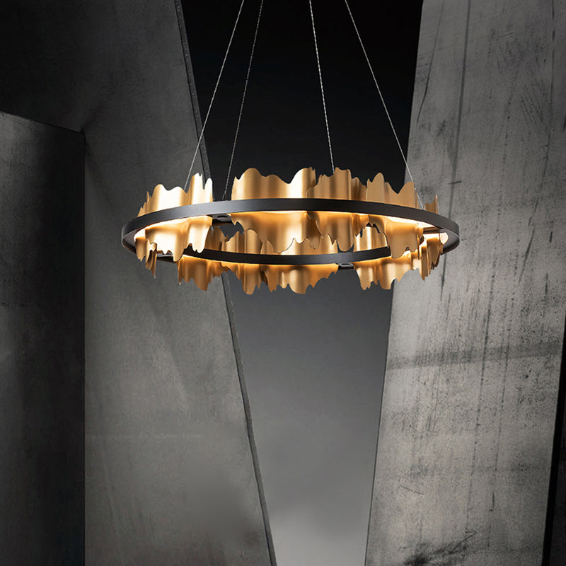 Moderne creatieve 1-licht hanglamp aluminium cirkelvormige hangende lamp voor eetkamer