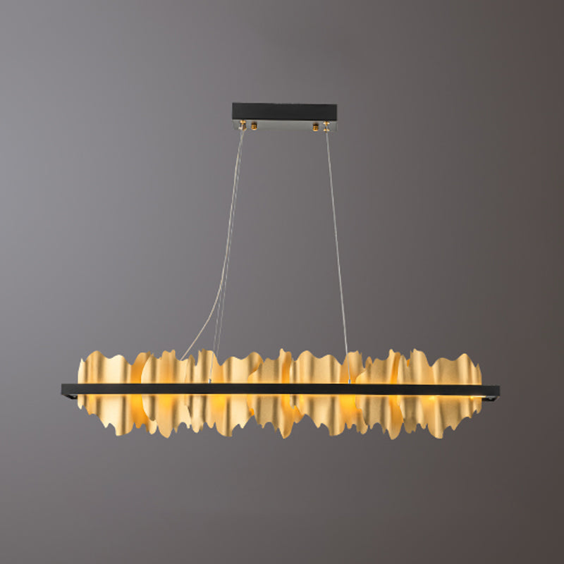 Moderne creatieve 1-licht hanglamp aluminium cirkelvormige hangende lamp voor eetkamer