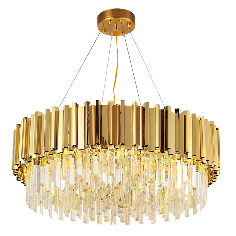 Contemporary Geometric Island Lighting Crystal Multi Lights Chandelier Lighting Fixtures