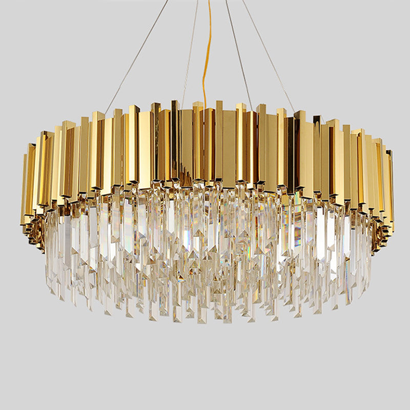Contemporary Geometric Island Lighting Crystal Multi Lights Chandelier Lighting Fixtures