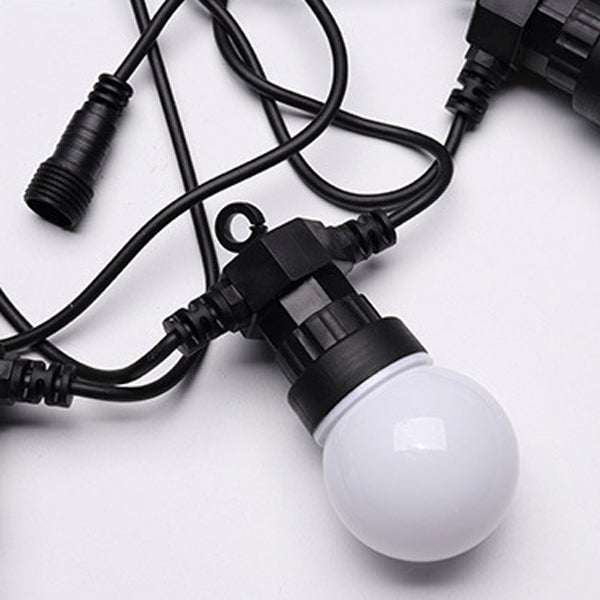 Modern Romantic LED String Lights Plastic Globe Festive Lamp for Exterior Spaces