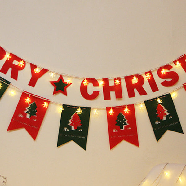 Modern Artistic LED String Lights Plastic Snowflake Decorative Lights for Exterior Spaces