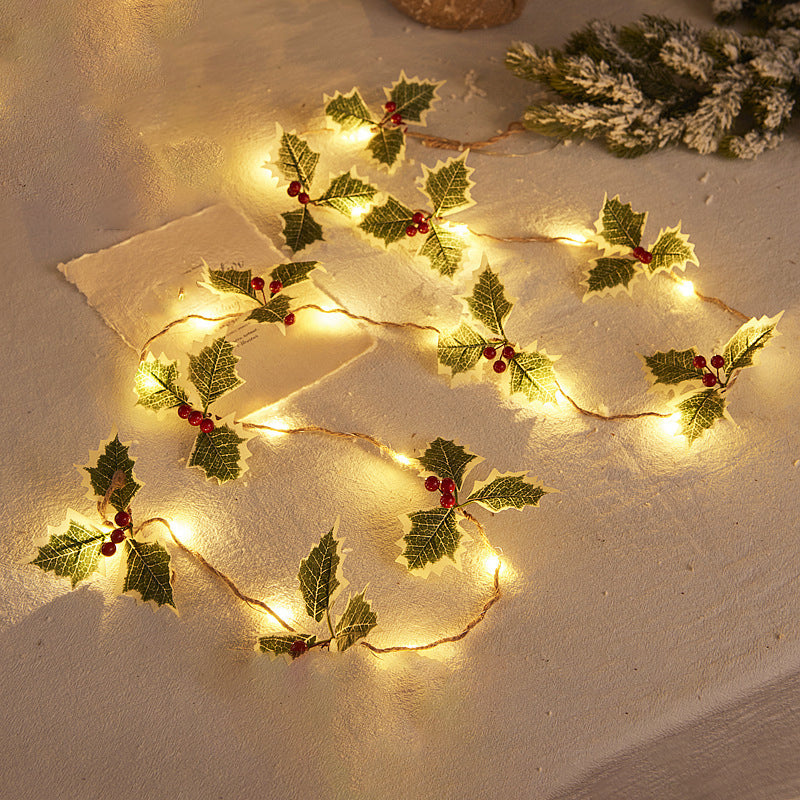 Modern Artistic Christmas Lights Plastic LED String Lights for Interior Spaces