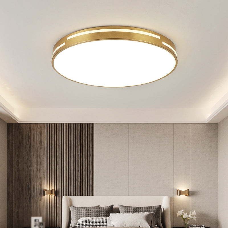 Nordic Style Flush Mount Light Metal Ceiling Light in Gold for Living Room