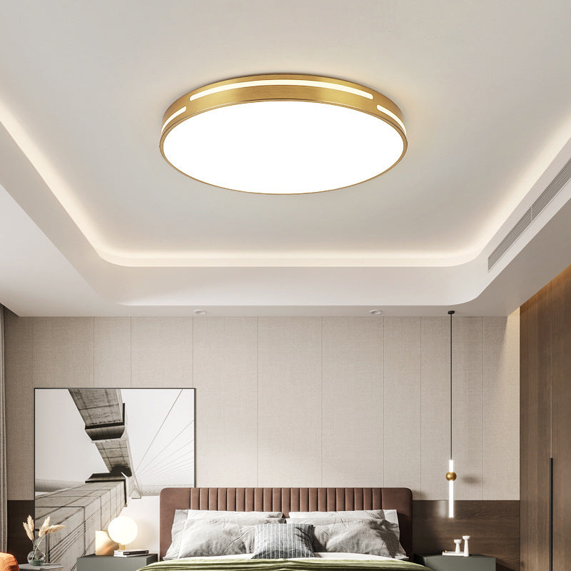 Nordic Style Flush Mount Light Metal Ceiling Light in Gold for Living Room